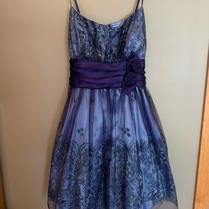Purple homecoming dress